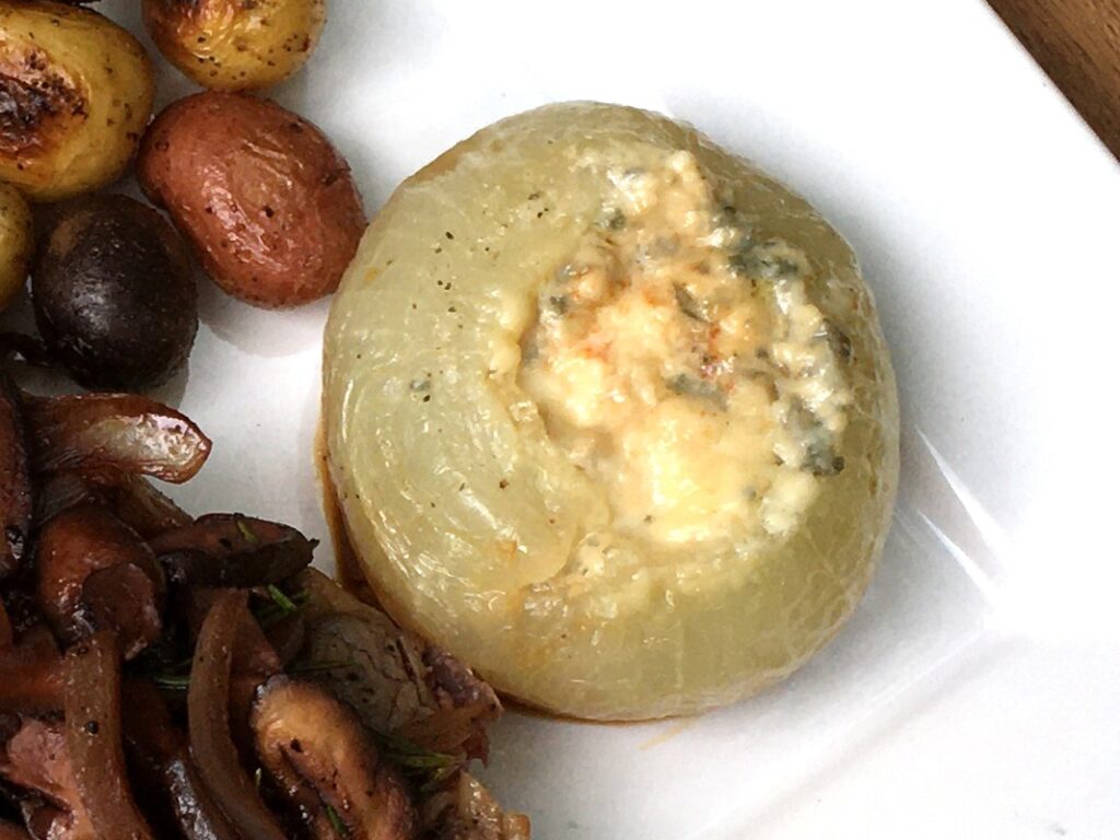 Grilled Blue Cheese Stuffed Vidalia Onions